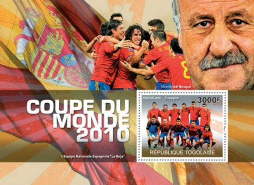 Togo - World Cup Football - Mint Stamp S/S MNH 20H-081