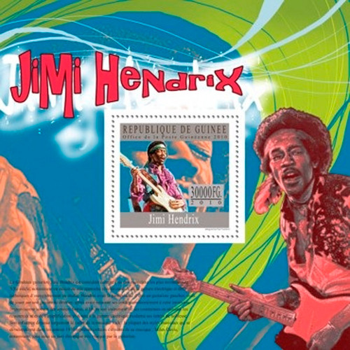 Guinea - Jimi Hendrix - Mint Stamp S/S MNH - 7B-1239