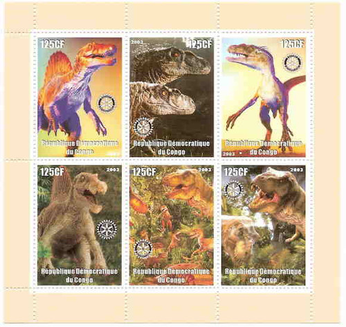 Prehistoric Animals on Stamps 9213
