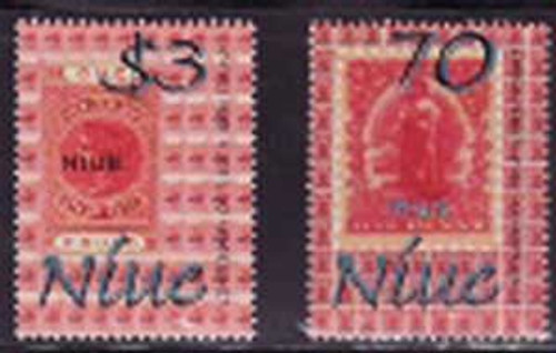 Niue - Stamp On Stamp - Complete Mint Set of 2 Stamps 14H-005