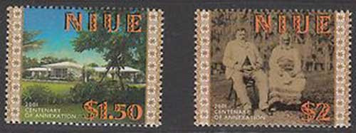 Niue - Annexation - 2 Stamp Mint Set MNH - 14H-010