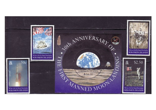 Solomon Islands - Space 4 Stamp & S/S Mint Set 19M-003