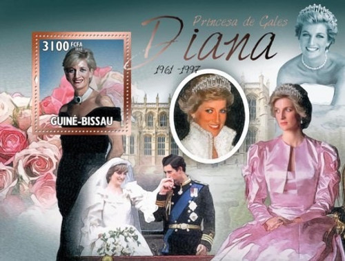 Guinea-Bissau - Princess Diana Mint Stamp Souvenir Sheet GB10705b