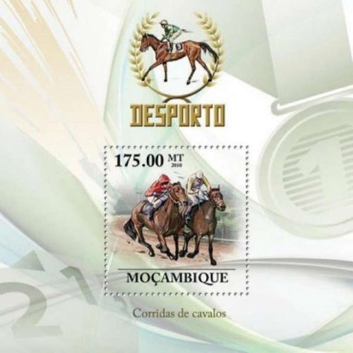 Mozambique - Horse Racing - Mint Stamp S/S 13A-447