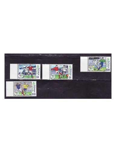 Solomon Isl - World Cup Football 4 Stamp Set 19M-006