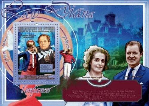 Guinea - Princess Diana on Stamps - Mint Stamp Souvenir Sheet 7B-1383