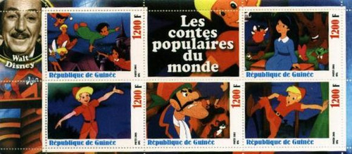 Peter Pan Animation Stamp Sheet V434