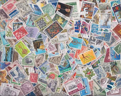 Iceland Stamp Collection - 400 Different Stamps