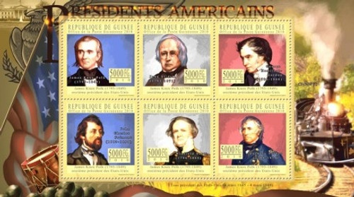 Guinea - US Presidents - 6 Stamp Mint Sheet 7B-1442