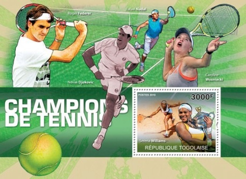 Togo - Tennis Players - Mint Stamp S/S 20H-181