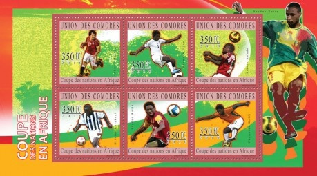 Comoros - Football Tournament 6 Stamp Sheet 3E-306
