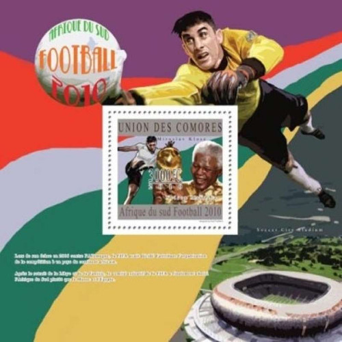 Comoros - FIFA 2010 Football Championship  - Mint Stamp S/S 3E-323