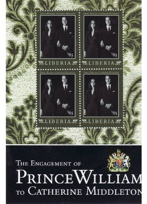 Liberia - Royal Engagement 4 Stamp Mint Sheet LIB1104H