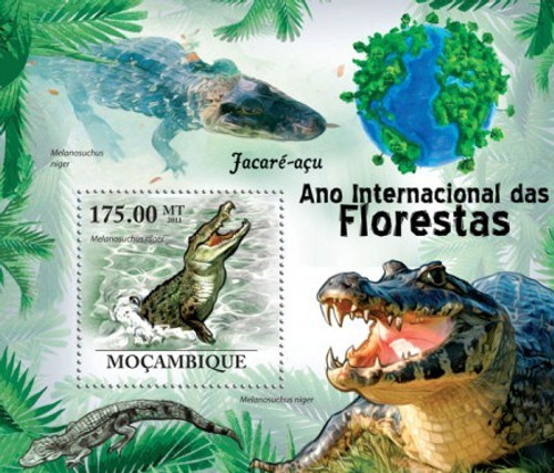 Mozambique - Crocodiles - Mint Stamp S/S 13A-515