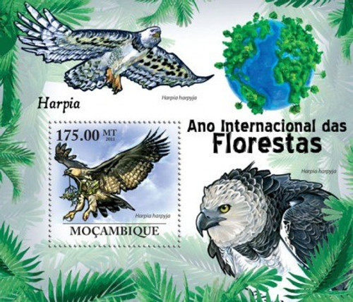 Mozambique - Eagles - Mint Stamp S/S 13A-523