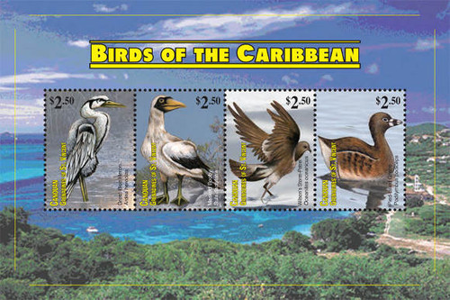 St Vincent - Birds - 4 Stamp Mint Sheet SGC1109H