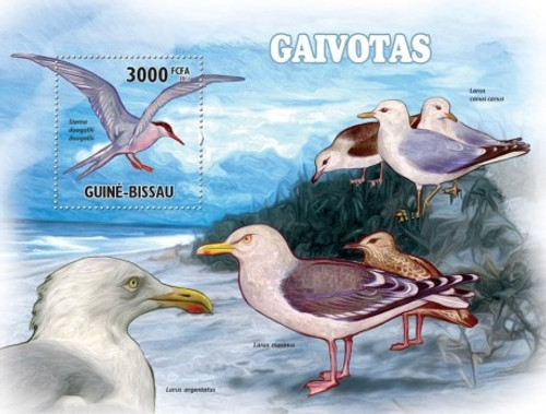 Guinea-Bissau - Seagulls - Mint Stamp S/S GB11203b