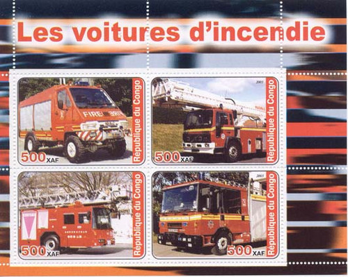 Fire Engines - Three Sheet Mint Complete Set MNH M597-9
