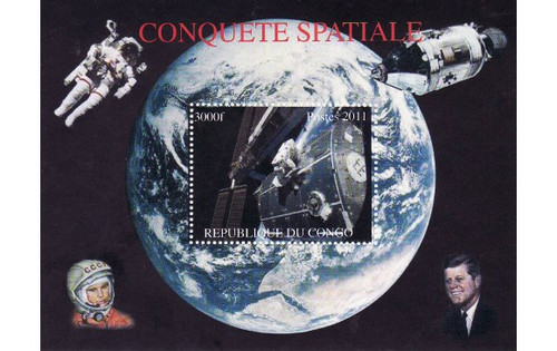 Congo - Space - Mint Stamp S/S 3A-342