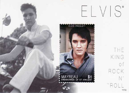 St Vincent - Elvis Presley - Mint Stamp Souvenir Sheet SGR1110S