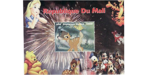 Mali - Disney Characters - Mint Stamp Souvenir Sheet 13H-210