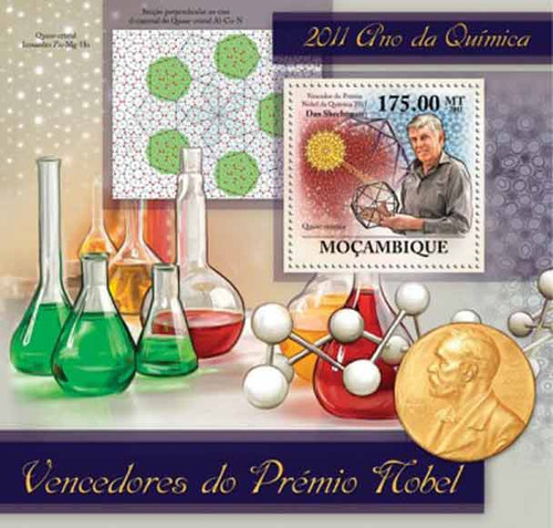 Mozambique - Nobel Prize Winner, Shechtman - Souvenir Sheet - 13A-830