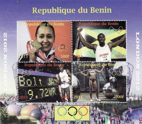 Benin - Olympic Games - 4 Stamp Mint Sheet 2B-196