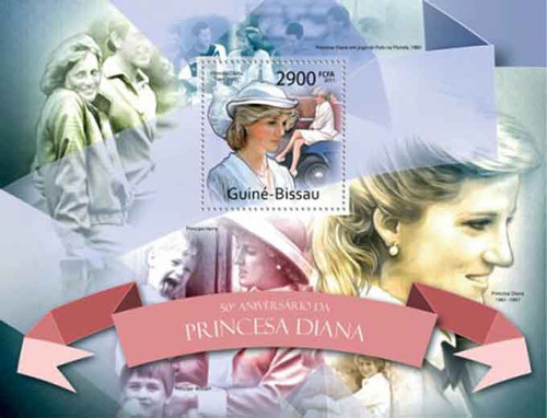 Guinea-Bissau - Princess Diana - Souvenir Sheet - GB11737b