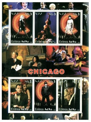 Chicago (The Movie) Stamp Sheet 7713