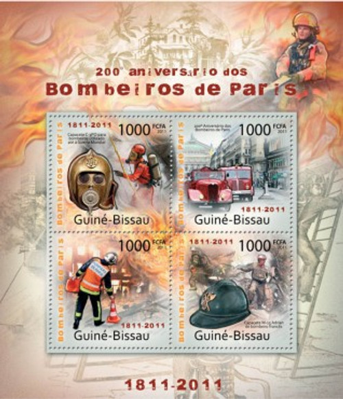 Guinea-Bissau  Paris Firefighters 200th Anniversary  GB11720a