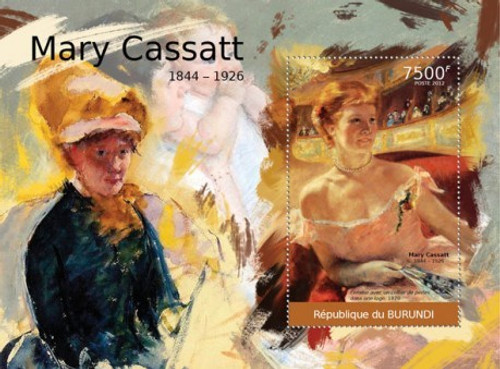 Burundi - Mary Cassatt - Souvenir Sheet 2J-205