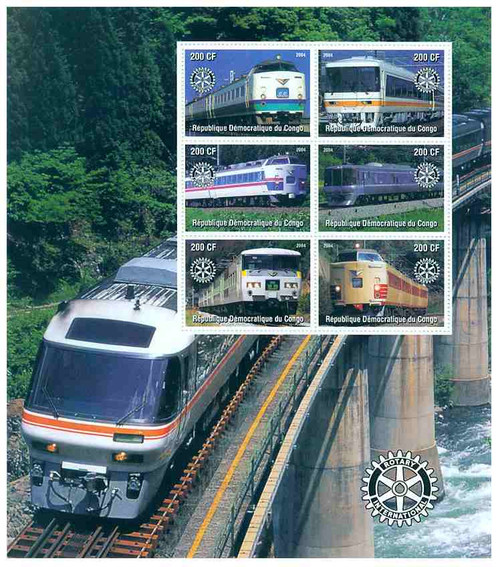 Trains on Stamps - Sheet of 6 102-14