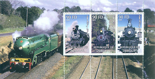 Trains On Stamps 103-32