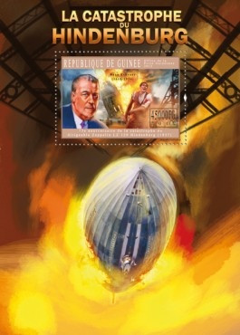 Republic of Guinea - Hindenburg Catastrophe - Souvenir Sheet 7B-1766
