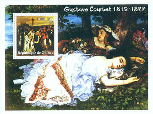 Guinea - Courbet Paintings on Stamps SP4630