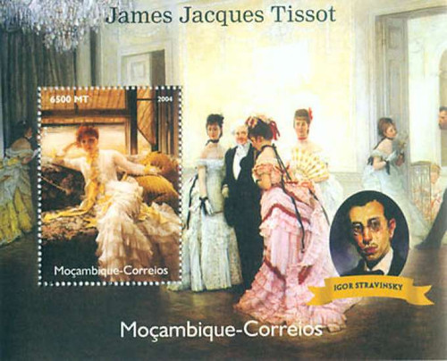 Tissot Paintings On Stamps - Six Sheet Set 13A-005