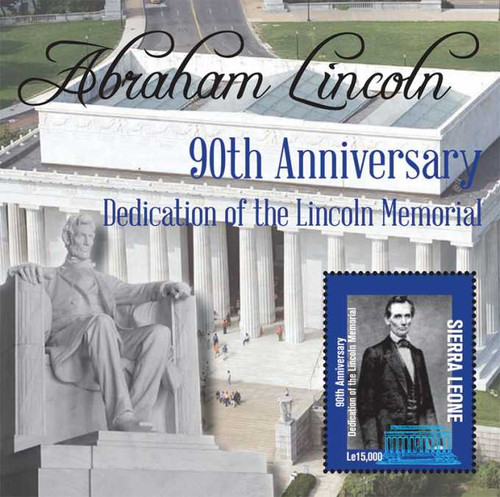 Sierra Leone - Lincoln Memorial - Mint Stamp Souvenir Sheet SIE1216S