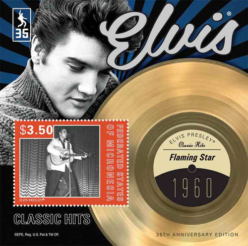 Micronesia - Elvis Presley - "Flaming Star" - Souvenir Sheet - MIC1216