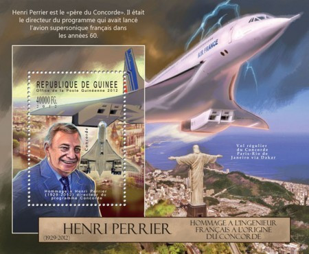 Guinea - Henri Perrier - Souvenir Sheet - 7B-1851