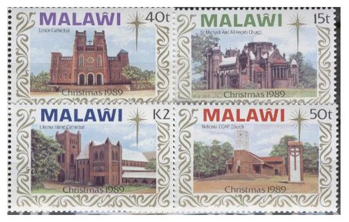 Malawi - Christmas & Churches  on Stamps #558-61