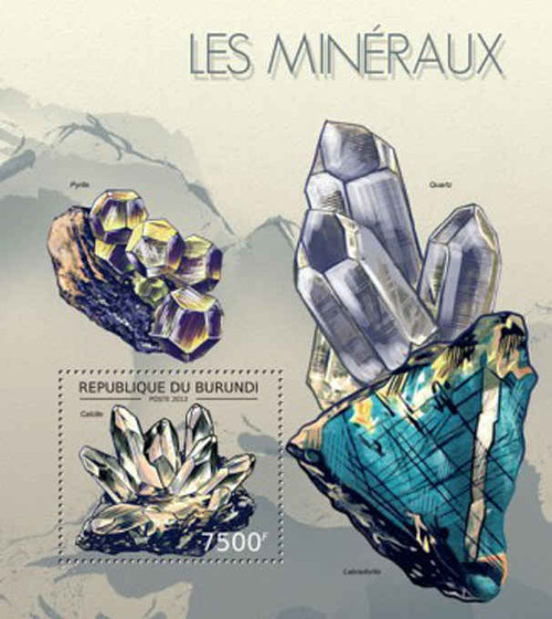 Burundi - Precious Minerals on Stamps - Souvenir Stamp Sheet - 2J-365