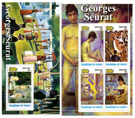 Seurat Paintings On Stamps G11