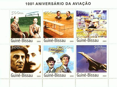 Guinea-Bissau - 100th Anniversary of Aviation GB3422-3