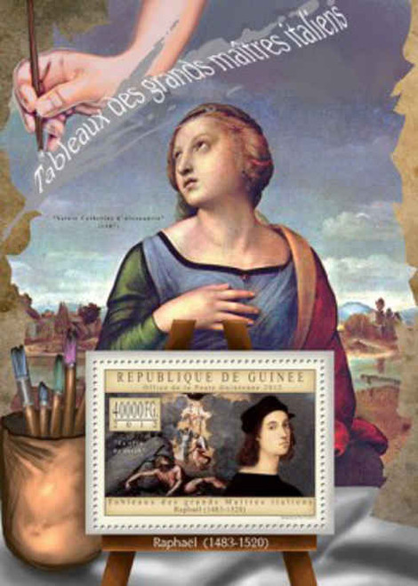 Guinea  - Artist Raphael - Souvenir Stamp Sheet - 7B-1941