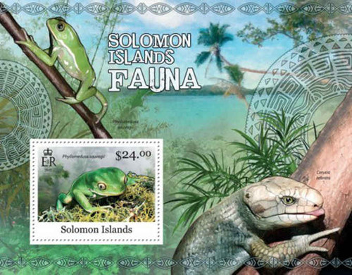 Solomon Islands - Reptiles & Amphibians - Mint Souvenir Sheet 19M-073