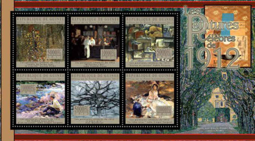 Guinea Republic - Art Celebrates 1912 - 6 Stamp Sheet - 7B-1960