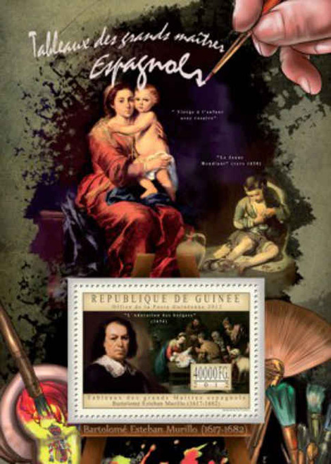 Guinea Republic - Art Bartolome Murillo - Souvenir Sheet - 7B-1981