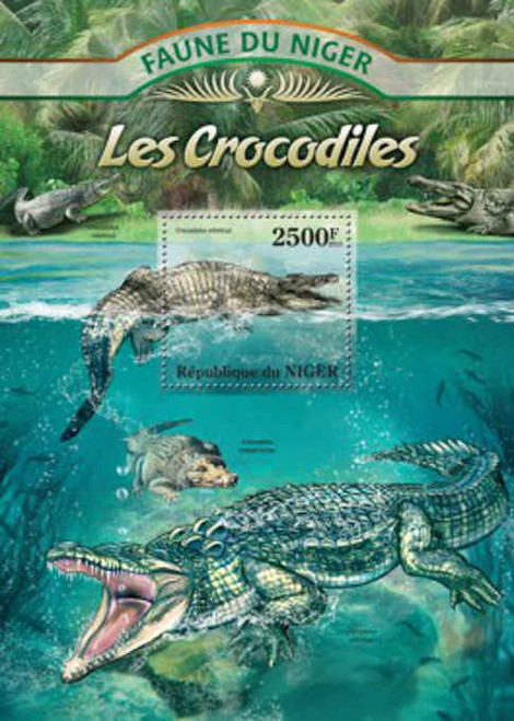 Niger - Crocodiles - Souvenir Sheet - 14A-071
