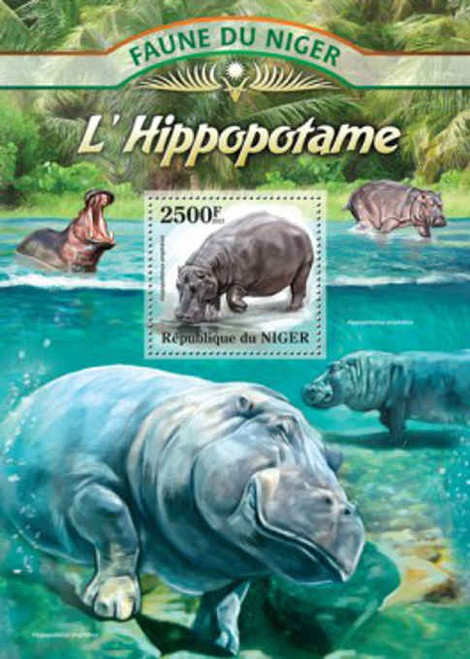 Niger - Hippopotamus - Souvenir Sheet - 14A-081