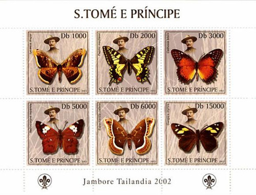 St Thomas - Butterflies on Stamps 2 Sheet Set ST3227-8